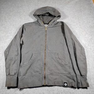 American Giant Mens Classic Full Zip Hoodie Dark Heather Grey M1-1A-1 USA Made L